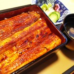 うるいど八幡屋 - 竹の鰻重2枚乗せ