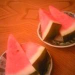 お食事処おおむら - スイカ　会計待ちのときに…
      2016.7