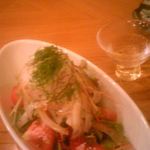 お食事処おおむら - やさいサラダ　¥390　2016.7