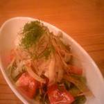 お食事処おおむら - やさいサラダ　¥390　2016.7