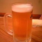 お食事処おおむら - 生ビール　2016.7