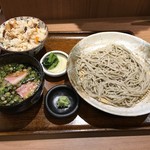 蕎麦酒屋 ぜんぜん - 鴨汁ざるとかやくご飯