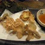 聖護院 - 木の子の天ぷら盛り合わせ