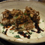 聖護院 - 穴子と淡路玉ねぎのねぎ天　甘だれ