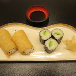 味処 大丸 - おいなりさん カッパ巻