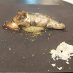 食堂セゾンドール - 真鰯のコンフィ　ポテトピュレ唐辛子風味