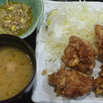 かわさき鶏唐揚専賣店 - 唐揚げ定食（並）税抜き６５０円