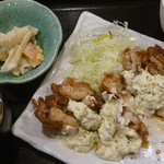 かわさき鶏唐揚専賣店 - チキン南蛮定食（ももハーフ）税抜き７５０円