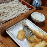 そばの里 京庵 - 天ざるそば 1300円