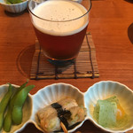 おでんと和食と時々チーズ 汁いち - ビールとお通し