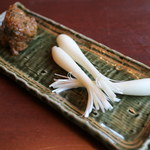 吉祥庵 - エシャレット 南蛮肉味噌添え