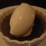 ICARO miyamoto - ピスタチオのブリュレとリコッタチーズのジェラート