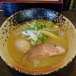 鶏さわ - 鶏白湯、塩ラーメン＋味玉トッピング