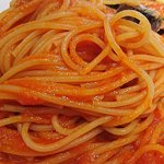 カッシーノ - CAFE CASSINO ＠葛西 ランチセット ナスのトマトパスタに使われるフェデリーニ
