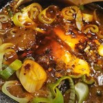 陳家私菜 赤坂一号店 湧の台所 - ランチ：頂天石焼麻婆豆腐の豆腐