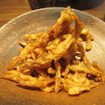 MINOてつめい - ごぼう天、お酒のお通し(笑)