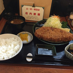 あかねや - 厚切りロースカツ定食1680円税込み