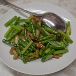 中華みっちゃん - にんにくの芽を使った炒め物