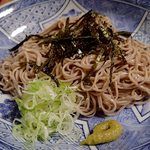 季節料理 こぶし - 天ぷらそばの蕎麦；干蕎麦をお使いだが風味好し．何より"水"がイイ！ @2016/07/30