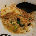 麺や マルショウ - 冷製台湾トロロまぜそば-ライスダイブ&水餃子スープがけ(2016/7)