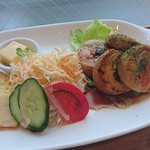 M.s CAFE - チキンロール照り焼き（850円）ライス大盛り無料