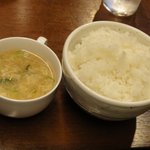 きよ竹 - ご飯＆スープ