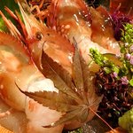 牡丹エビの刺身