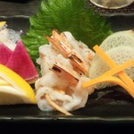 寿司居酒屋 㐂六 - 活海老のお造り