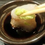 寿司居酒屋 㐂六 - 山葵醤油でもいただく