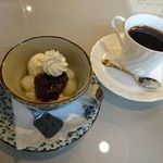 Ramburu - 白玉だんごアイスクリームと日替り珈琲セット＠喫茶らんぶる（2016年7月某日）