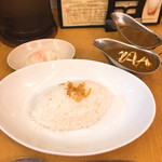 東京カレー屋名店会 - ２点セット ライス並（ビーフカレー、キーマカレー）
温玉トッピング