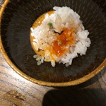 Na Camo guro - 割り下とご飯