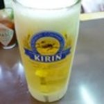 かんちゃん - キンキンに凍らせたジョッキに丁寧にいれた生ビール