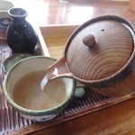 いし豆 - 濃厚な蕎麦湯