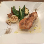 ラディーチェ - 大山鶏のロースト ゴルゴンゾーラソースで【絶品】
