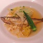 ［ランチ］小鮎の土佐煮とうりの葛打ち