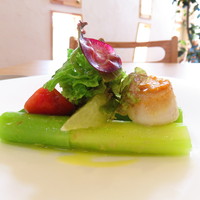 RESTAURANT AKIYAMA - アスパラとホタテのサラダ