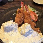 Japanese Dining ゑびすダイニング - タルタルソースたっぷりの海老ちゃん!!旨し!!