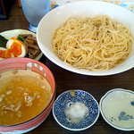らーめん夢中 - 『冷しつけ麺(￥800)』の白醤油&中盛&味玉を細麺指定