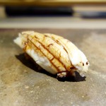 菊鮨 - ［2016/07］寿司⑫ 対馬産穴子の握り 赤酢