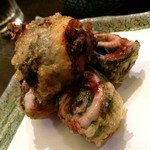 魚呑 - いわしの梅しそ巻き天