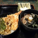 Kogintei - ミニ天丼セット(冷たいそば)750円