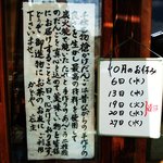 かどや - メッセージ