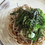 森のカフェ - 山菜蕎麦