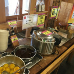 らーめん能登山 - 食べ放題コーナー