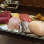 よねさん - ＜2016年7月30日再訪＞刺身盛り合わせ