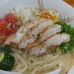 らーめん弥七 - 鶏おろしそば(2016/7)