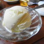 焼肉中村 - デザートのバニラアイス