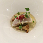 Restaurant Re: - 温前菜、トマトと松の実、追い鰹、