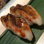 魚がし日本一 立喰寿司 - あなご（１貫７５円＋税）２０１６年７月